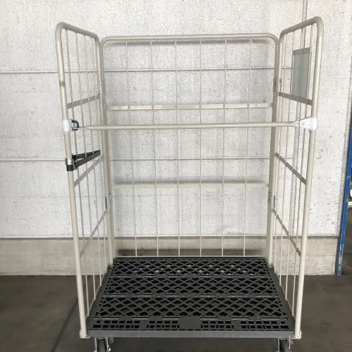 新品】俺のカゴ台車 ブラック W1100×D800×H1700 タフキャスター